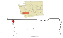 Lewis County Washington Incorporated and Unincorporated areas Centralia Highlighted